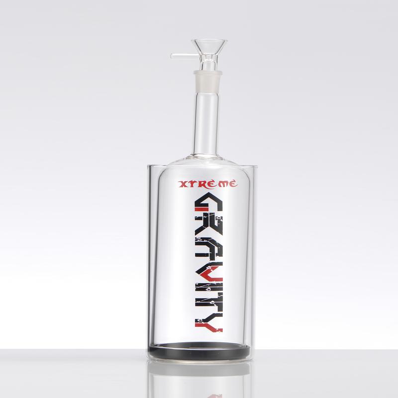 8″ Xtreme Gravity Glass Bong with Bowl – Assorted (Gravity Bong)