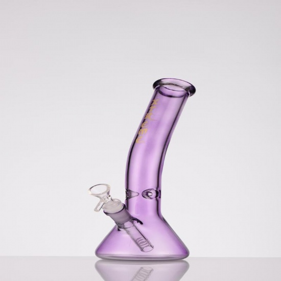 12″ Xtreme Curve Neck Glass Bong -Assorted (XTR5005)