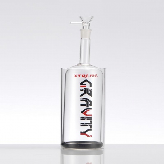 8″ Xtreme Gravity Glass Bong with Bowl – Assorted (Gravity Bong)